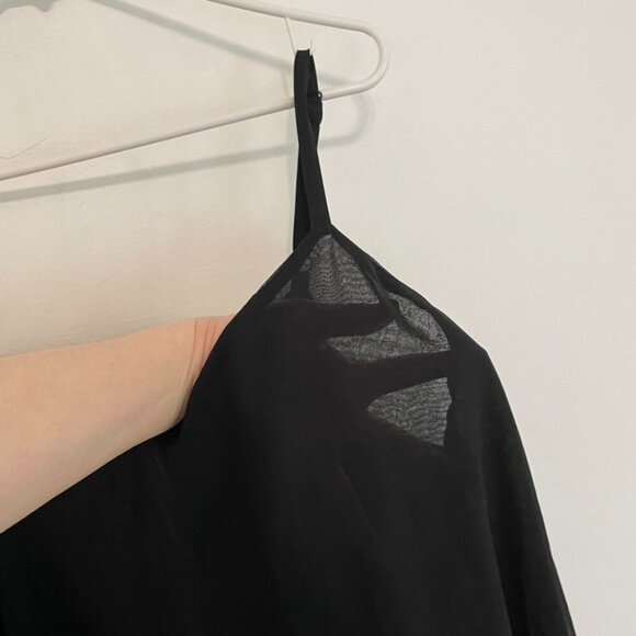 TORRID 2 Plus Size Sophie Chiffon Double Layer Cami Black Sleeveless Tank Blouse - Picture 6 of 16